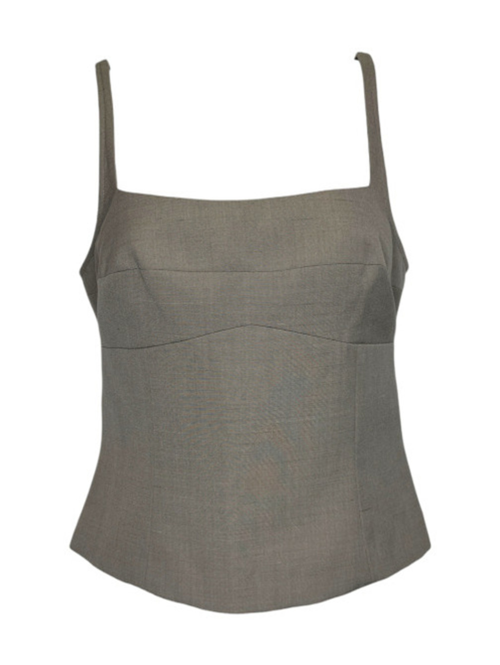 St. Agni Tailored Bustier Top in Grey